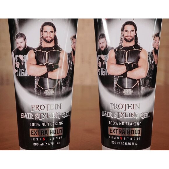 Lot of 2! WWE Extra Hold Protein Hair Styling Gel Seth Rollins Kevin Owens Amore - Picture 2 of 5
